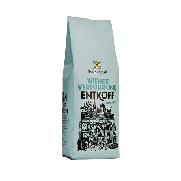 Káva Vídeňské pokušení® bezkofeinová bio, pražená, mletá, 500 g