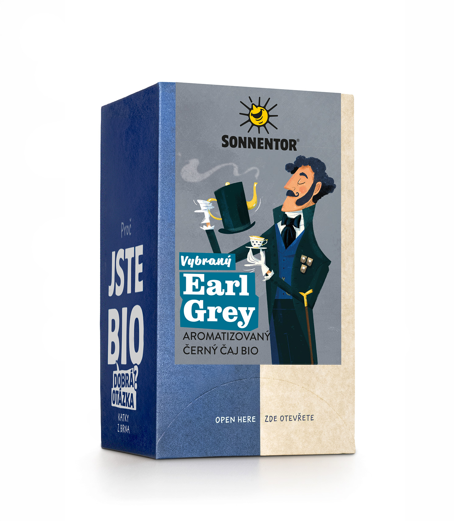 Earl Grey bio, aromatizovaný černý čaj 27g porc.  Sonnentor