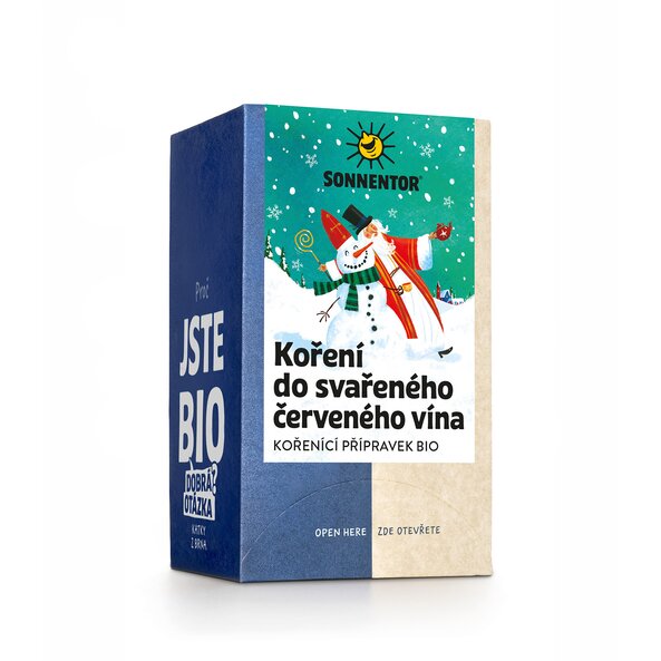 Koření do svařeného červeného vína bio 32,4 g, porc. dvoukomorový