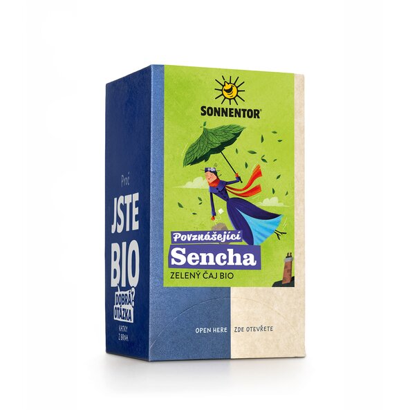 Povznášející Sencha čaj bio 21,6 g, porc. dvoukomorový