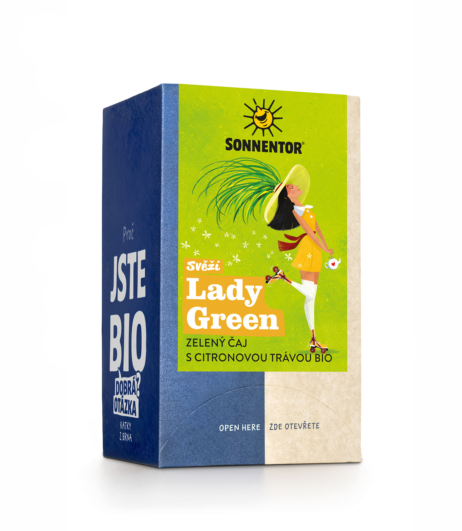 Lady Green bio, ochucený zelený čaj, 21,6g porc. Sonnentor