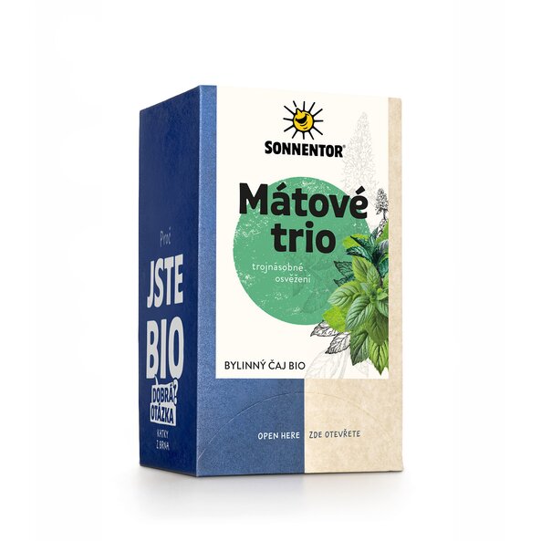 Mátové trio bio 21,6 g porc. dvoukomorový