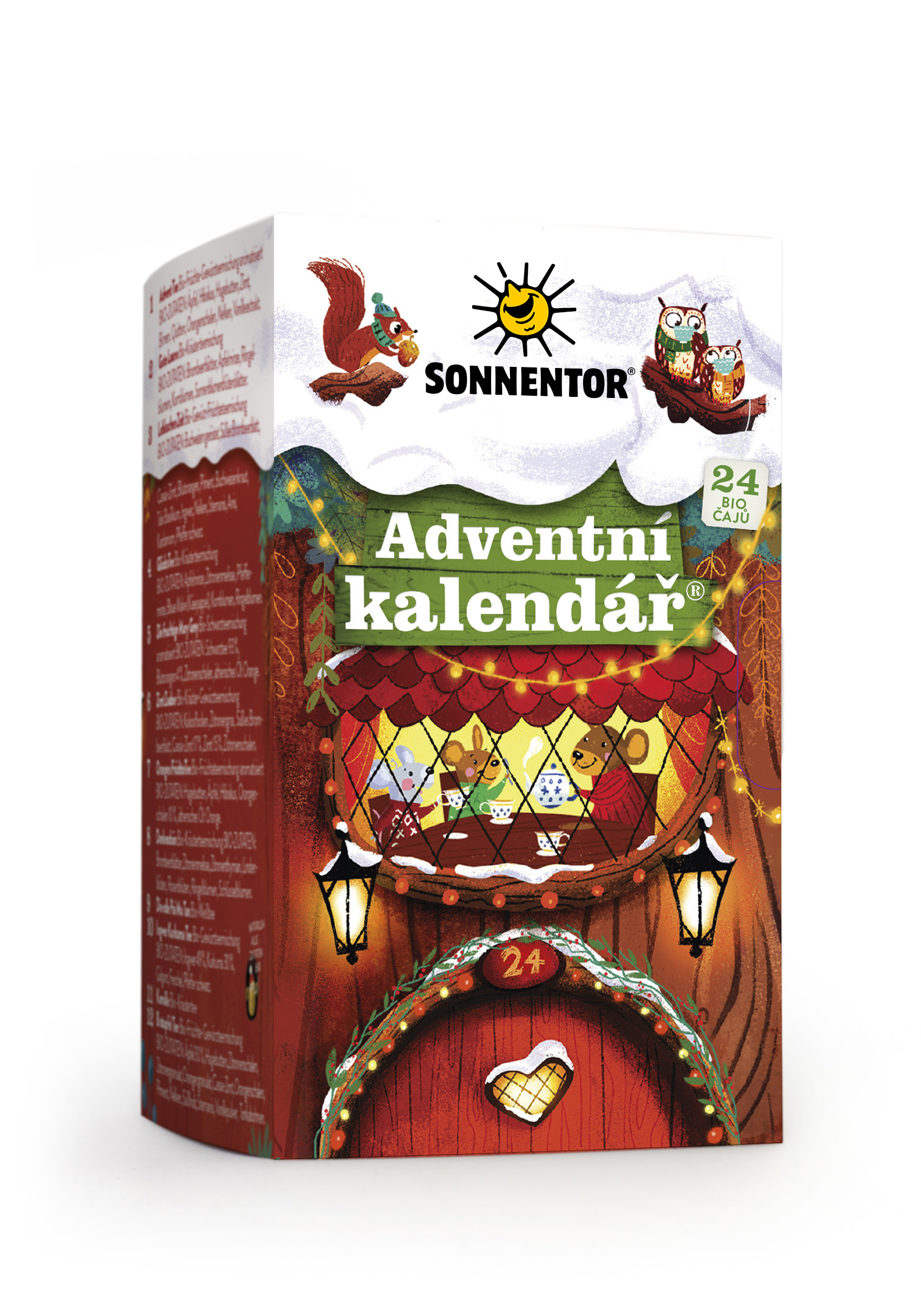 Adventní kalendář® bio 38,9 g, porc. dvoukomorový Sonnentor 