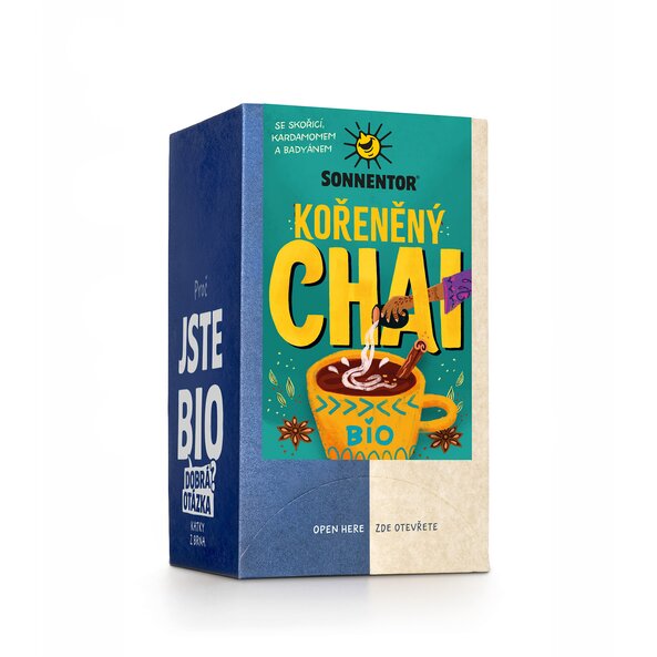 Chai kořeněný bio 32,4 g, porc. dvoukomorový