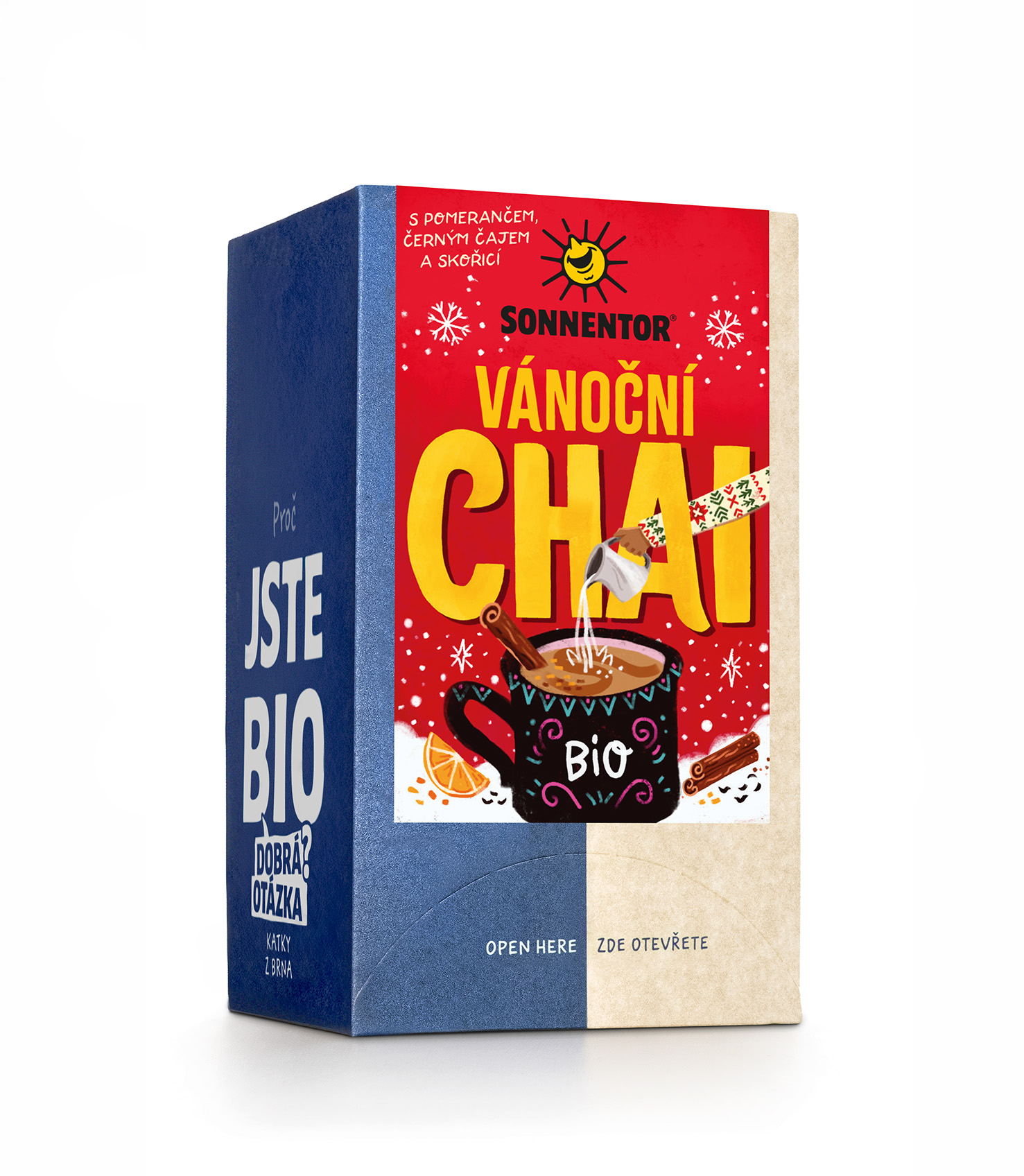 Chai vánoční bio 32,4 g, porc. dvoukomorový Sonnentor