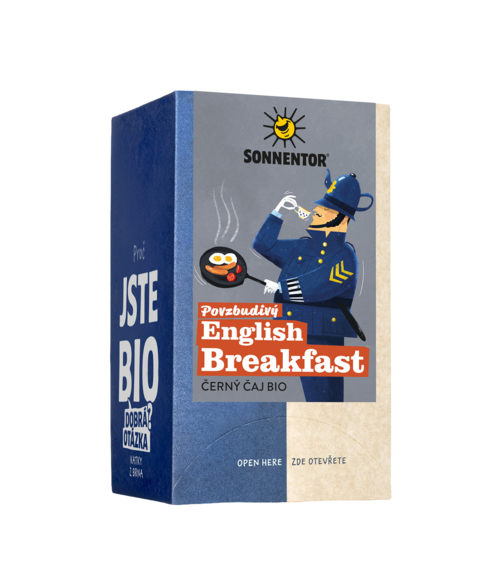 English Breakfast, černý čaj bio, 32,4g porc. 