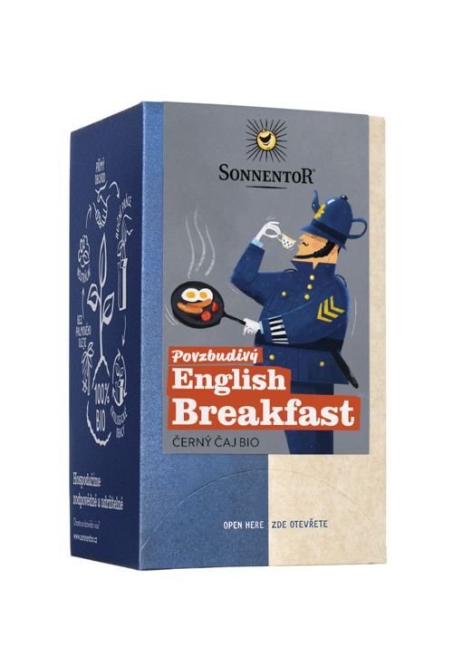 English Breakfast, černý čaj bio, 32,4g porc. 