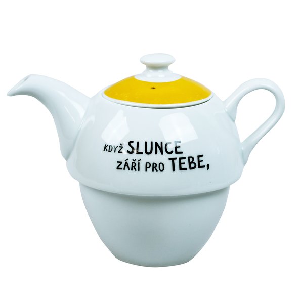 Porcelánová čajová konvička "Tea For One" 530ml
