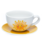 Porcelánový čajový šálek "Slunce" s podšálkem, 250ml