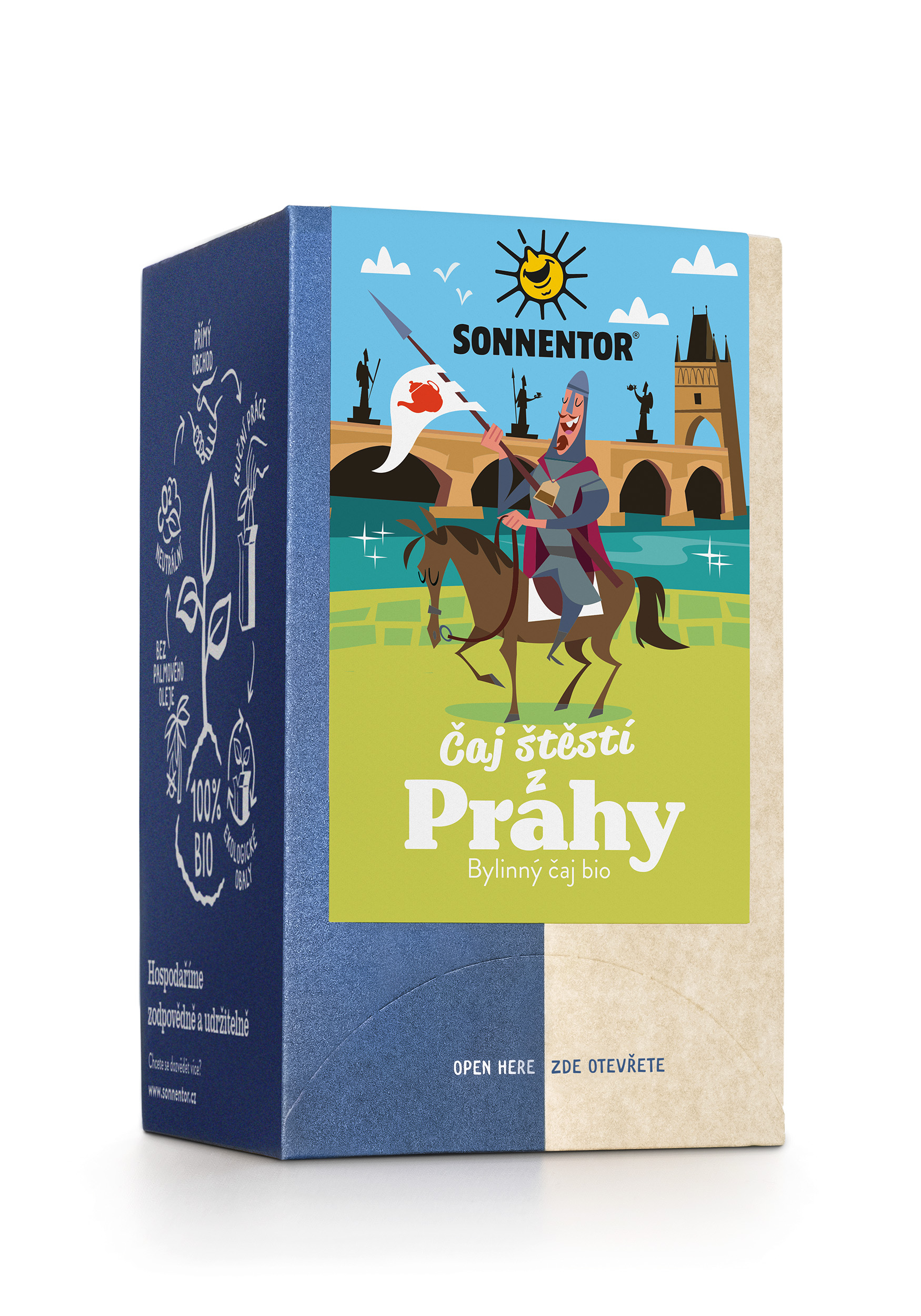 Levně Čaj štěstí z Prahy bio 27 g porc. dvoukomorový