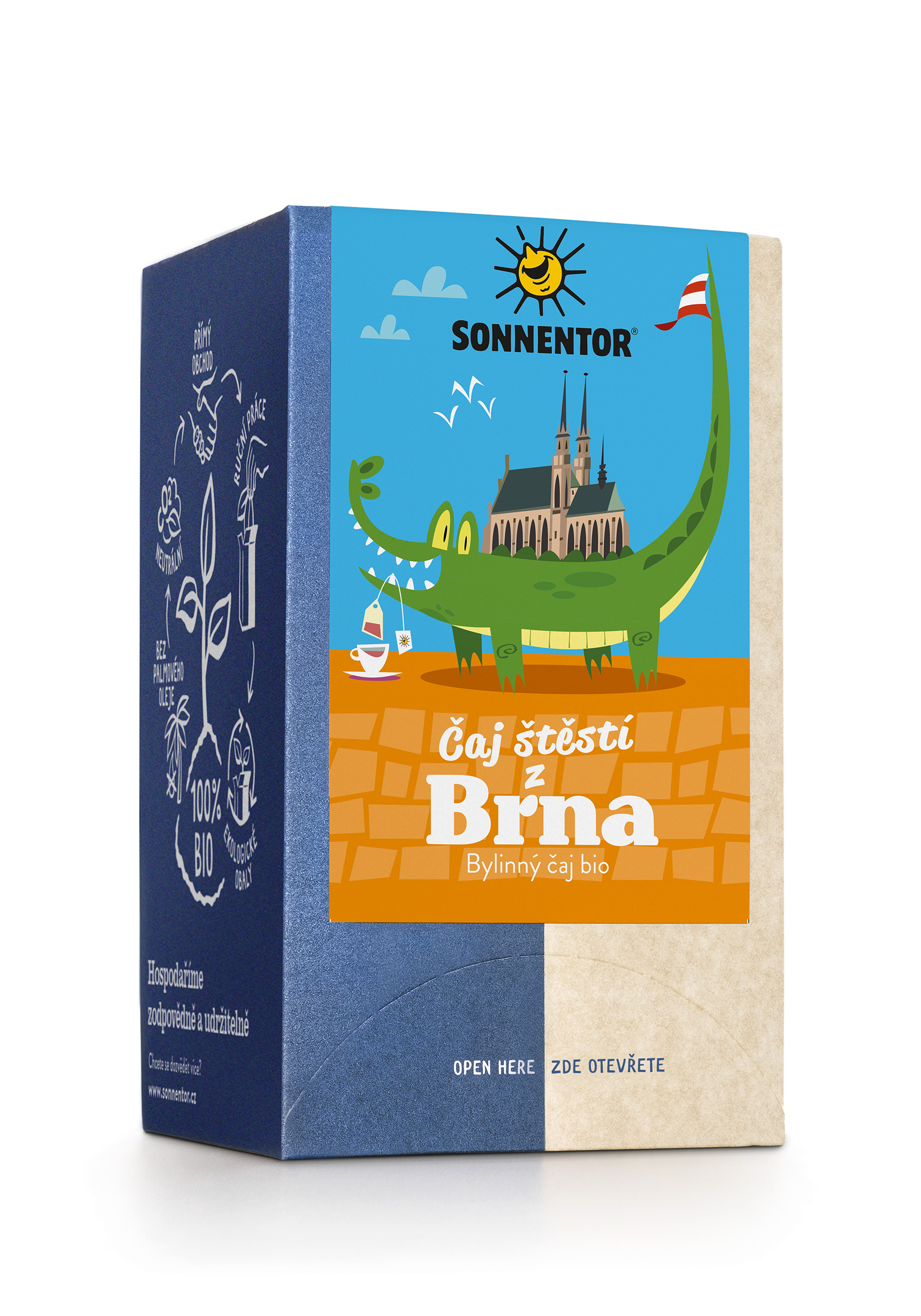 Levně Čaj štěstí z Brna bio 27 g porc. dvoukomorový