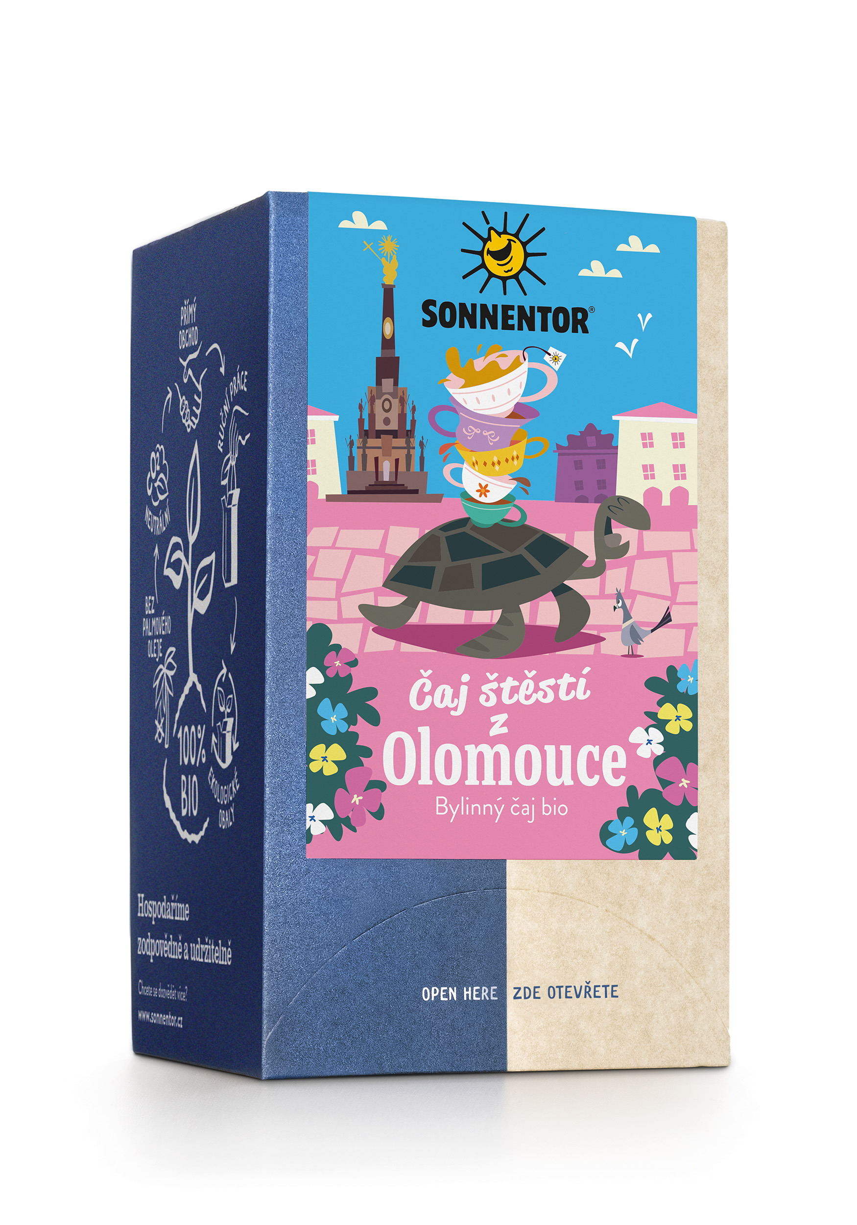 Levně Čaj štěstí z Olomouce bio 27 g porc. dvoukomorový