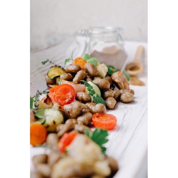 Pohankové gnocchi s pečenou zeleninou