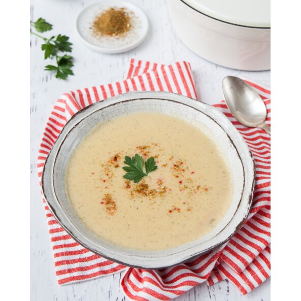 Kartoffel trifft Gemüse-Suppe