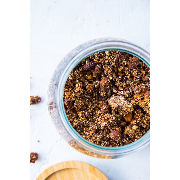 Ovocná granola s kakaem