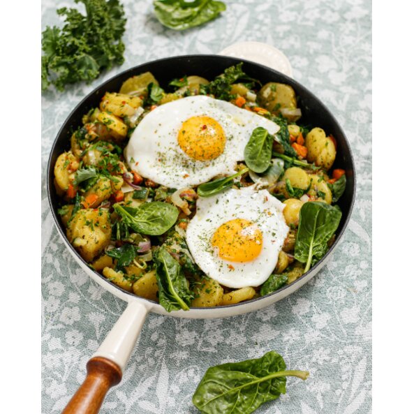 Veggie Gröstl mit Spiegelei