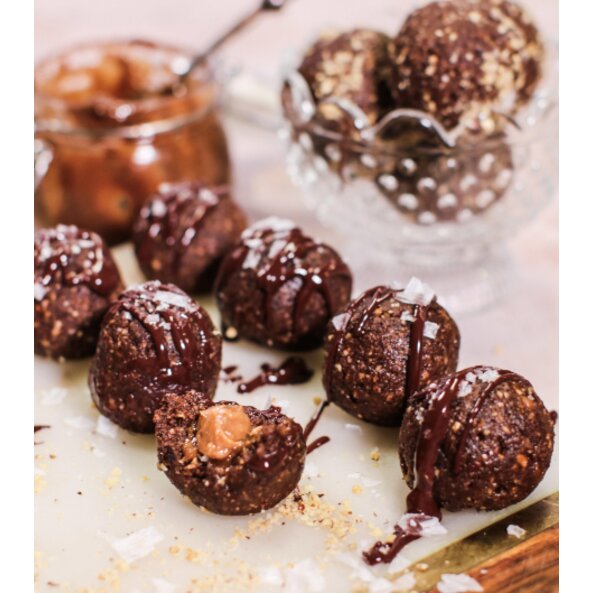 Salted Caramel Brownie Truffles