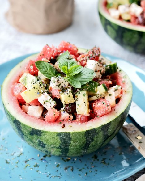 Wassermelonensalat mit Feta und Gurke - SONNENTOR.com